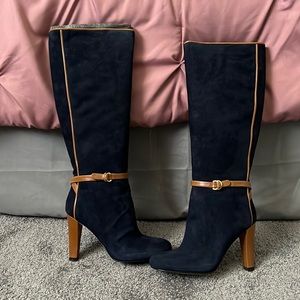 Ivanka Trump IT-VITA, blue multi suede, size 8.5M